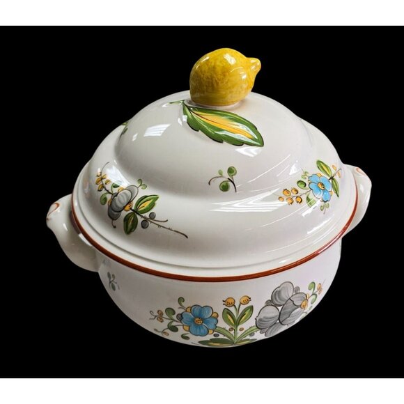 Villeroy & Boch Louisiana Vitro Porcelain Soup Tureen With Lid & Lemon Knob - Picture 1 of 16